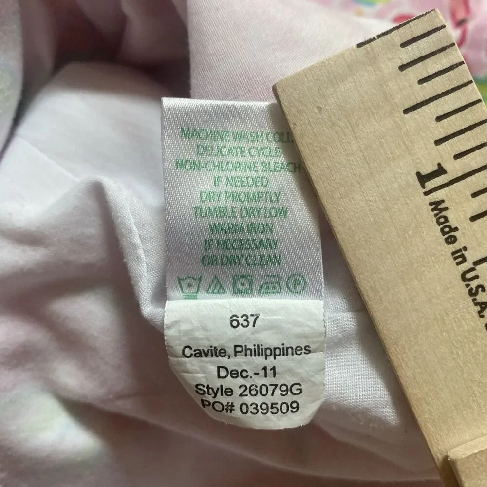 Lilly Pulitzer Little Girl’s 8 Pink Little Lilly Printed Shift Dress Tiger Cat